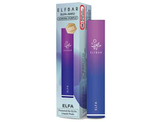 Elfbar - Elfa Akku 500 mAh aurora-lila