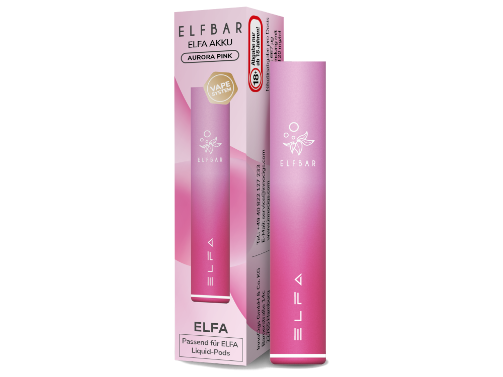 Elfbar - Elfa Akku 500 mAh aurora-pink