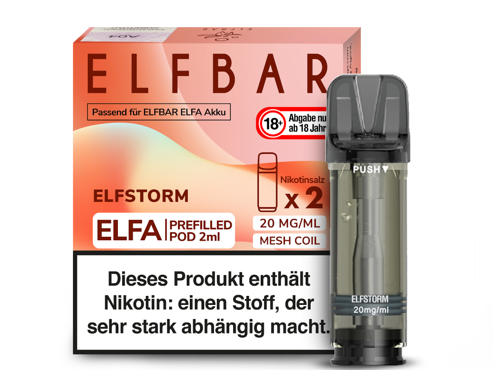 Elfbar - Elfa Pod Elfstorm 20 mg/ml (2 Stück pro Packung)