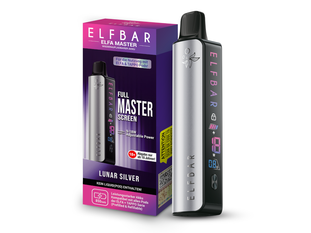 Elfbar - Elfa Master Akku 850 mAh silber