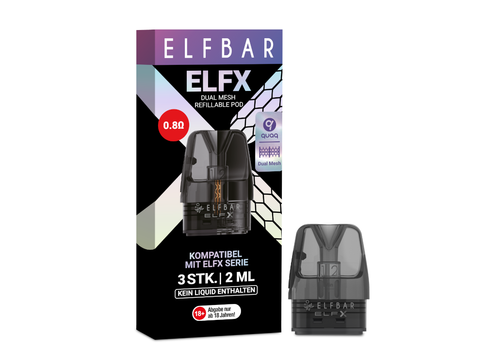 Elfbar - Elfx 0,8 Ohm Pod (3 Stück pro Packung)