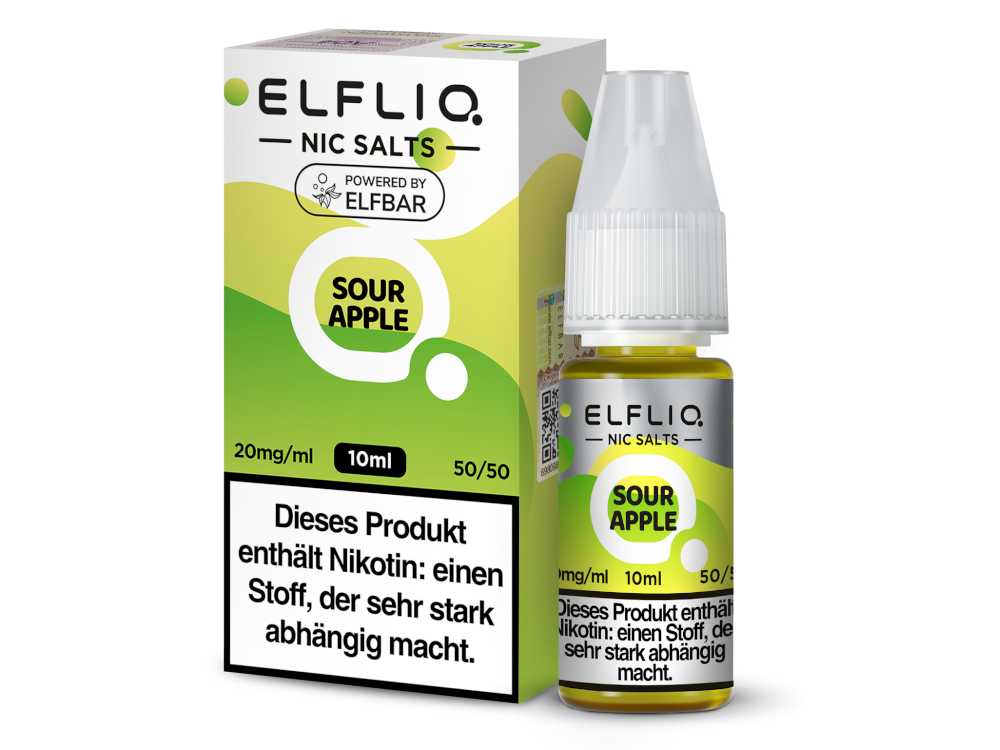 ELFLIQ - Sour Apple - Nikotinsalz Liquid 20 mg/ml