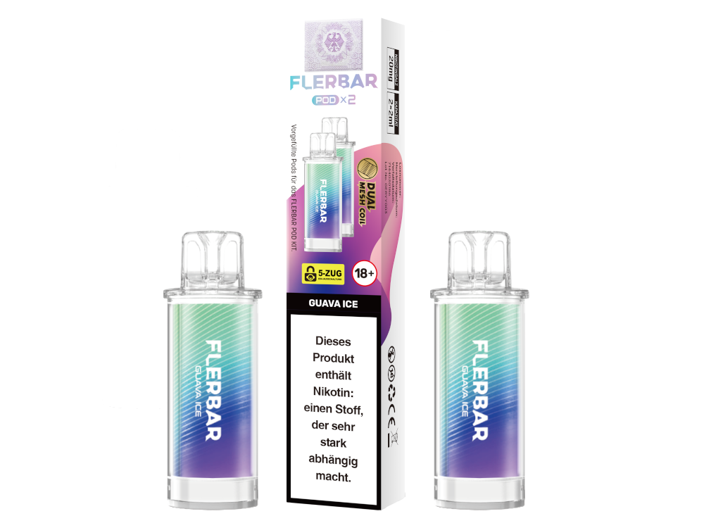 Flerbar - POD Guava Ice 20 mg/ml (2 Stück pro Packung)