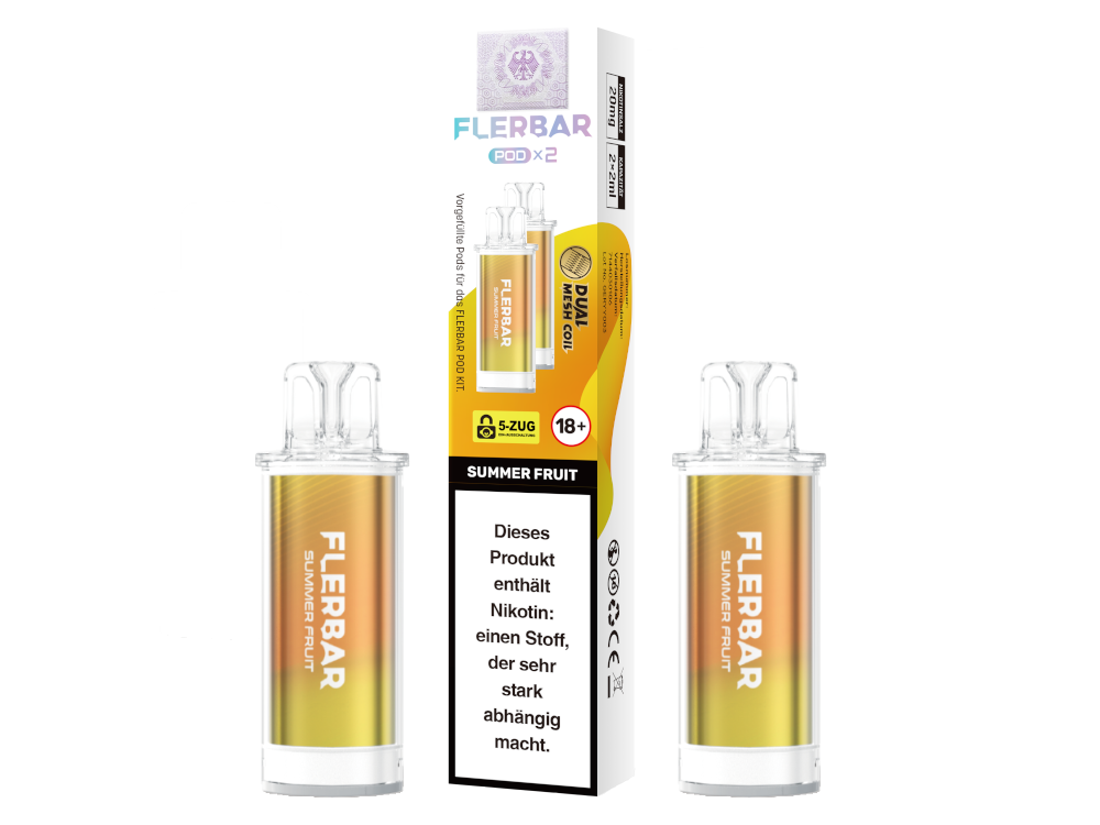 Flerbar - POD Summer Fruit 20 mg/ml (2 Stück pro Packung)