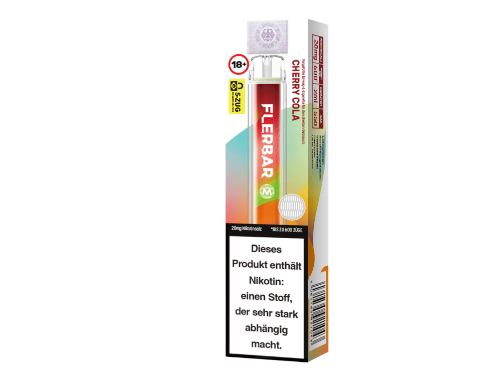 Flerbar - M Einweg E-Zigarette - Cherry Cola 20 mg/ml