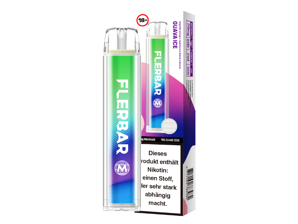 Flerbar - M Einweg E-Zigarette - Guava Ice 20 mg/ml