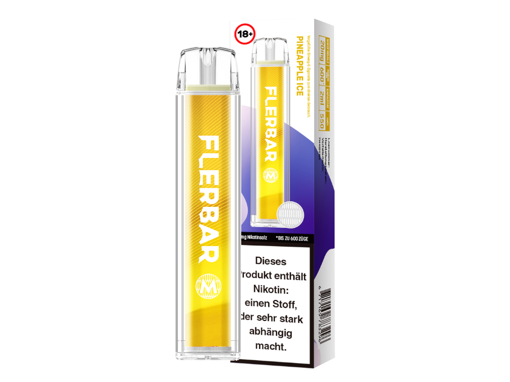 Flerbar - M Einweg E-Zigarette - Pineapple Ice 20 mg/ml