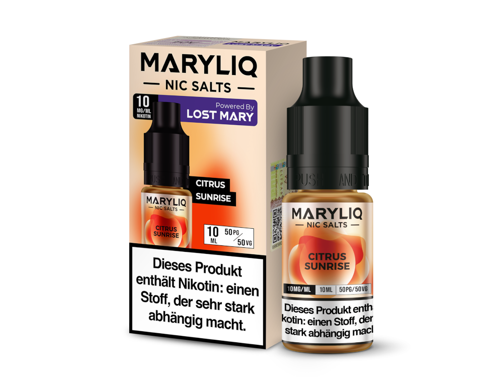 MARYLIQ - Citrus Sunrise - Nikotinsalz Liquid 10 mg/ml
