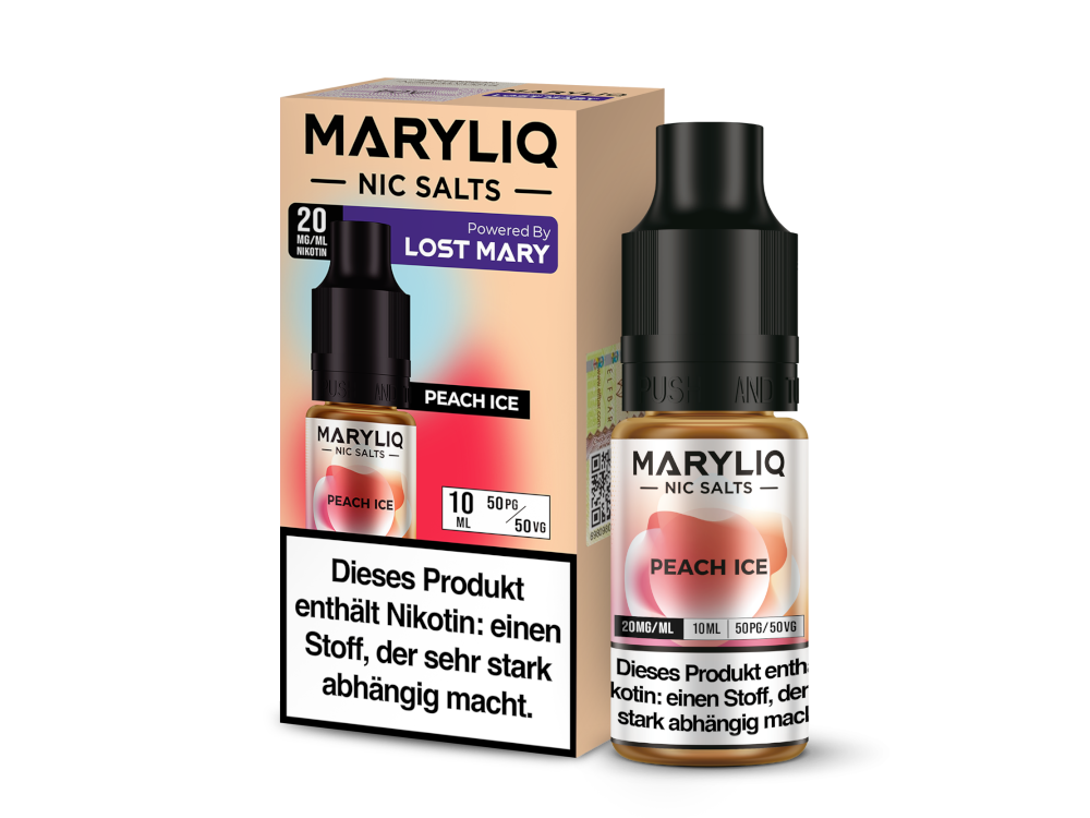 MARYLIQ - Peach Ice - Nikotinsalz Liquid 20 mg/ml