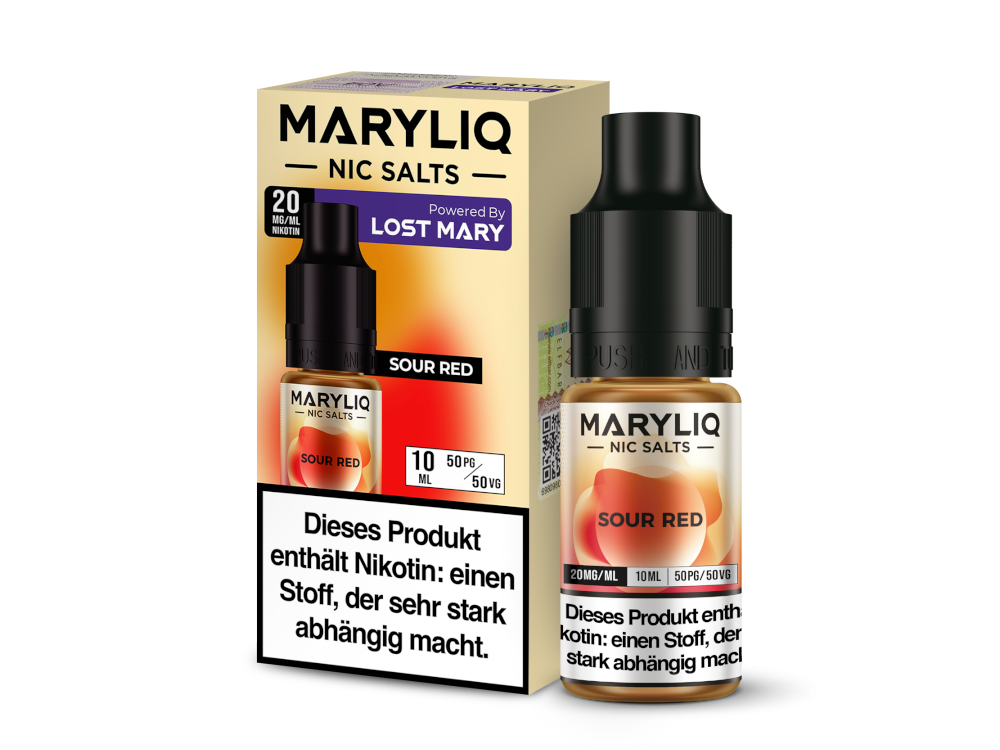 MARYLIQ - Sour Red - Nikotinsalz Liquid 20 mg/ml