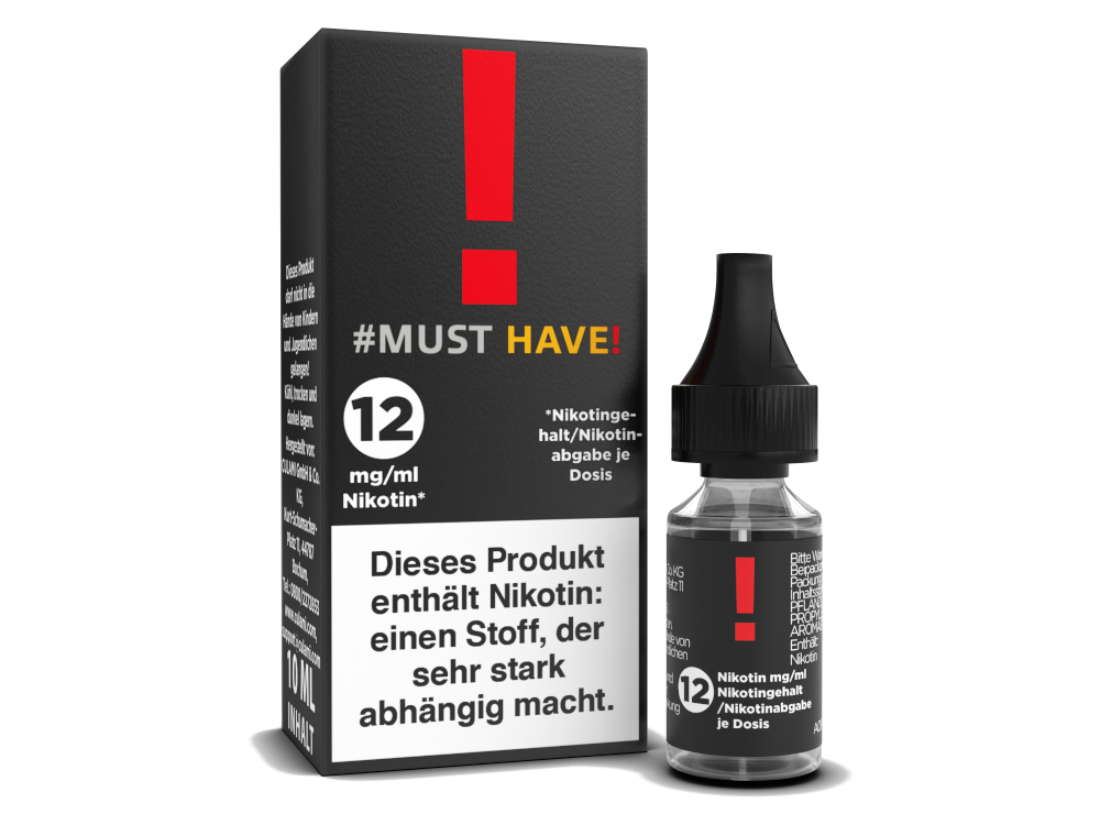 Must Have - ! - E-Zigaretten Liquid 12 mg/ml