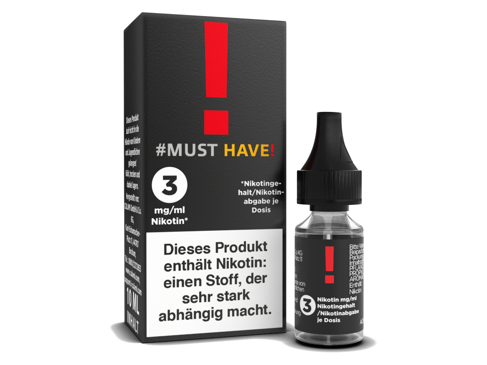 Must Have - ! - E-Zigaretten Liquid 3 mg/ml