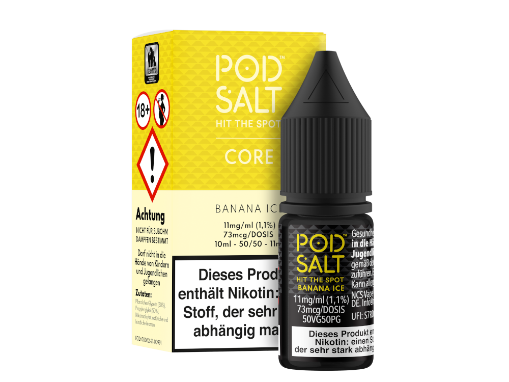 Pod Salt Core - Banana Ice - Nikotinsalz Liquid 11 mg/ml