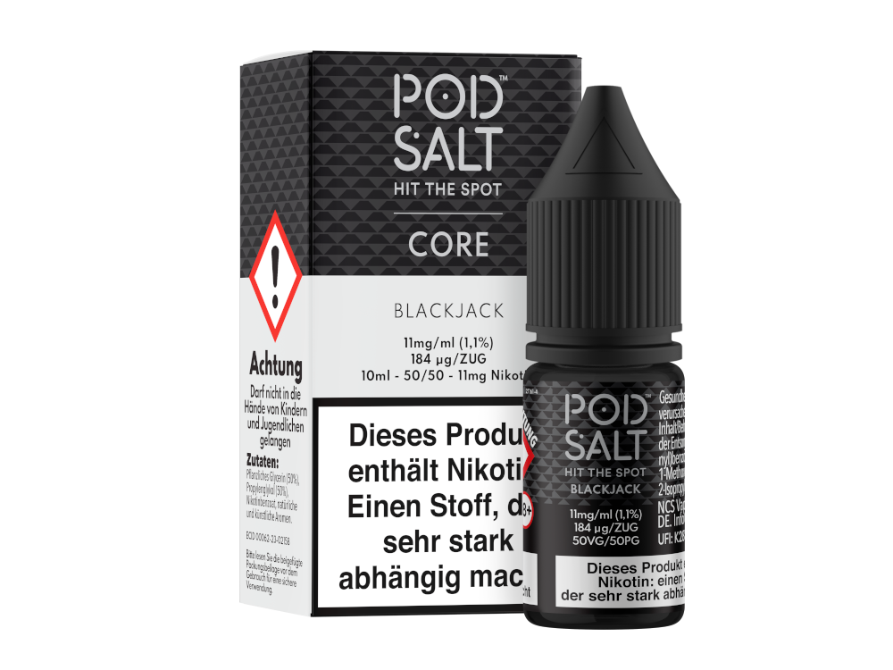 Pod Salt Core - Blackjack - Nikotinsalz Liquid 11 mg/ml