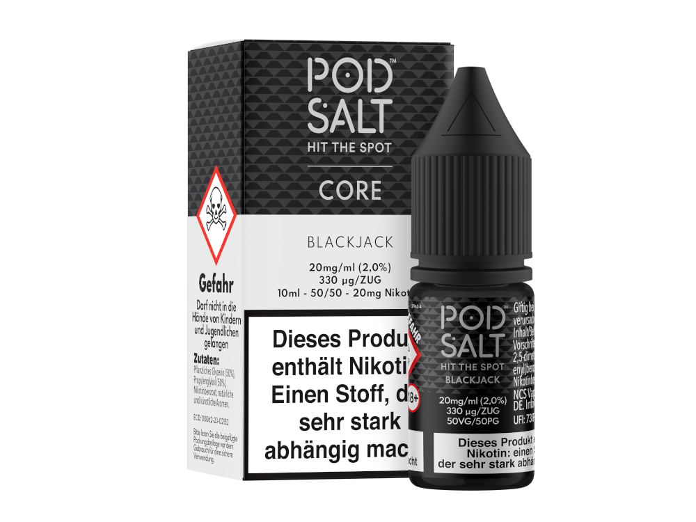 Pod Salt Core - Blackjack - Nikotinsalz Liquid 20 mg/ml
