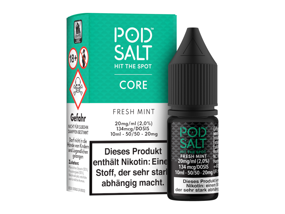Pod Salt Core - Fresh Mint - Nikotinsalz Liquid 20 mg/ml