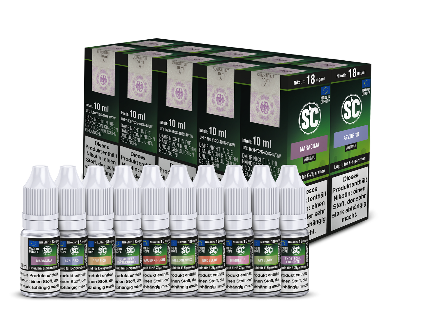 SC Liquid - Fruit Probierbox 0 mg/ml