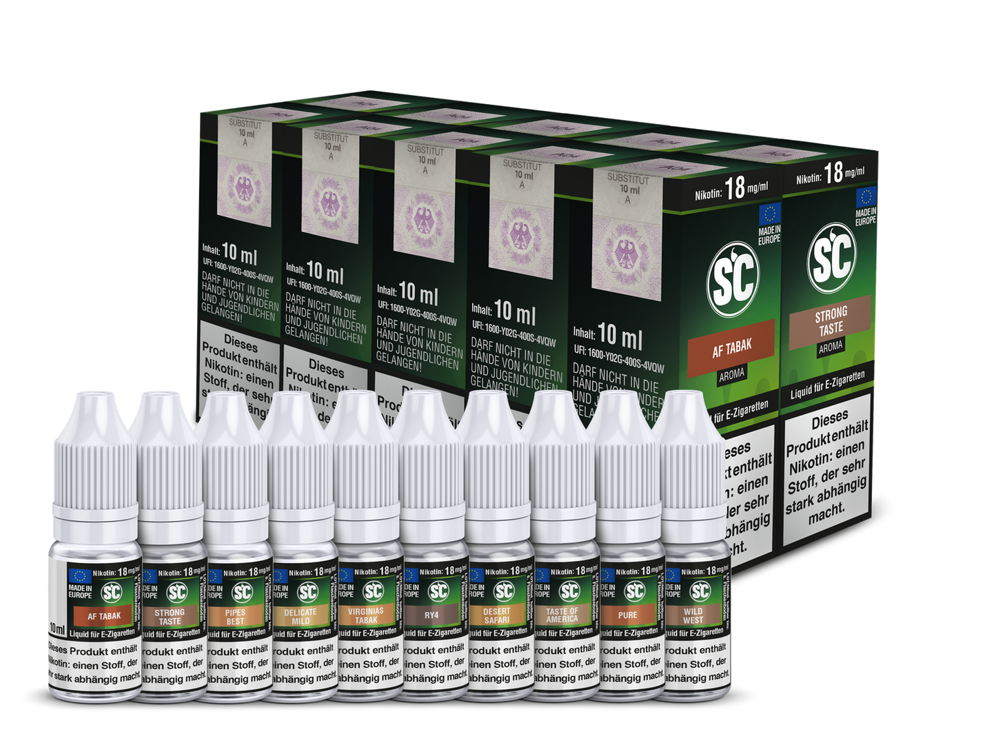 SC Liquid - Tobacco Probierbox 18 mg/ml