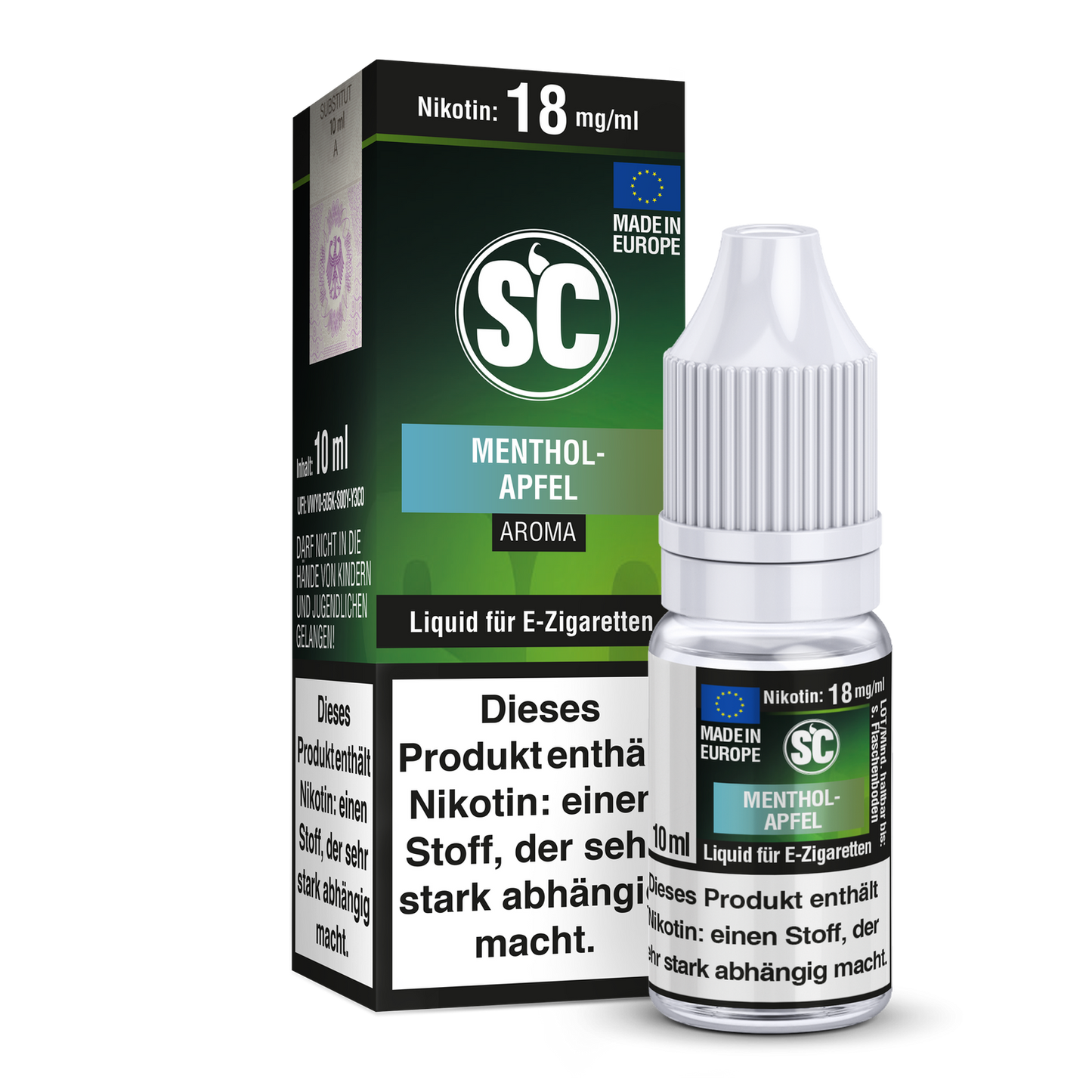 SC Liquid - Menthol-Apfel 12 mg/ml