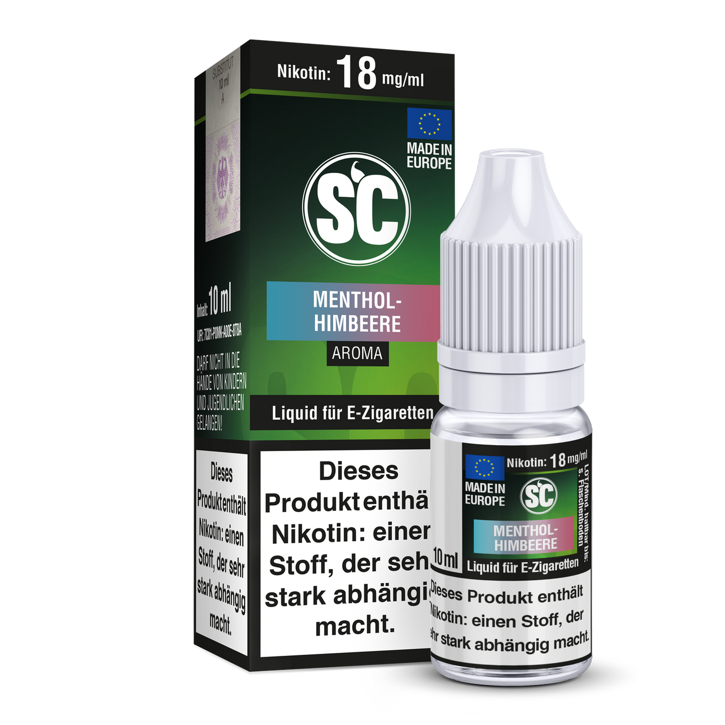 SC Liquid - Menthol-Himbeere 12 mg/ml
