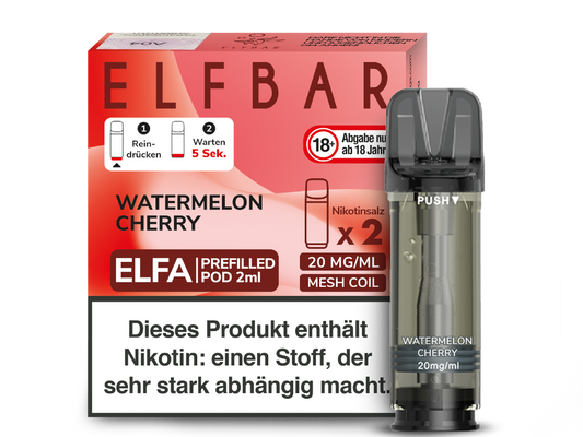 Elfbar - Elfa Pod Watermelon Cherry 20 mg/ml (2 Stück pro Packung)