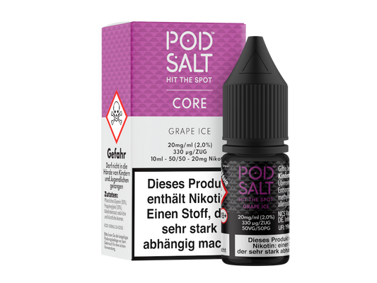 Pod Salt Core - Grape Ice - Nikotinsalz Liquid 20 mg/ml