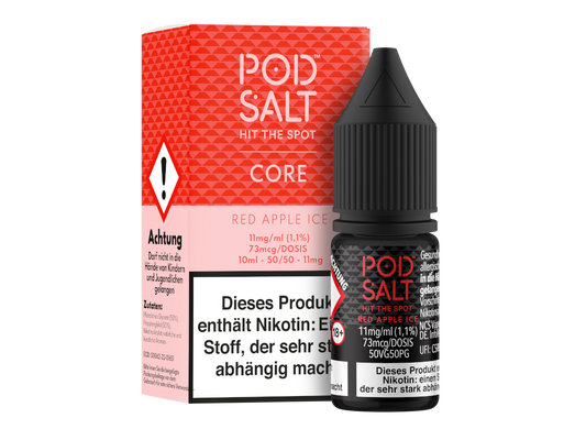 Pod Salt Core - Red Apple Ice - Nikotinsalz Liquid 11 mg/ml